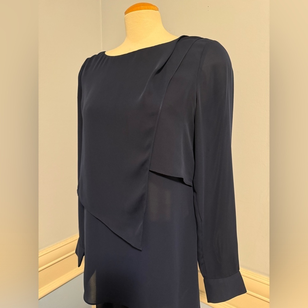 WHBM - Asymmetric Layered Tunic Blouse - Picture 2 of 15